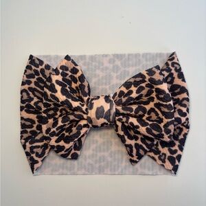 Leopard Print toddler Bow Headband
